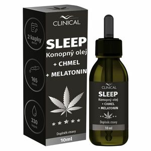 CLINICAL Sleep konopný olej + chmeľ + melatonín 10 ml vyobraziť