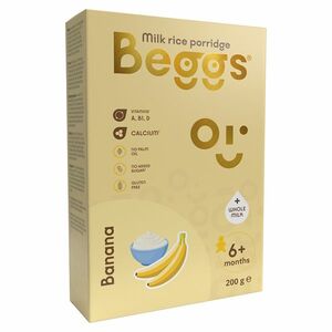 BEGGS Mliečna ryžová kaša banánová 6m+ 200 g vyobraziť