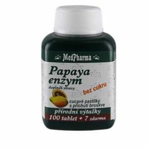 MEDPHARMA Papaya enzým cmúľavé pastilky 107 tabliet vyobraziť