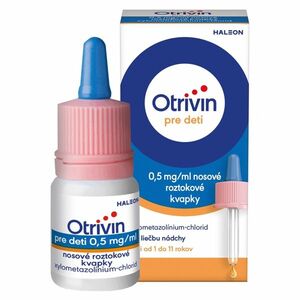 OTRIVIN 0, 05 % Nosová roztoková instilácia 0, 5 mg/ml 10 ml vyobraziť