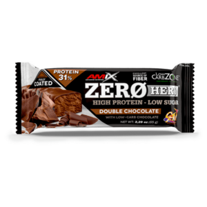 AMIX Zero hero 31% protein bar dvojitá čokoláda 65 g vyobraziť