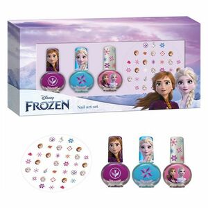 DISNEY Frozen 3 x lak na nechty + nálepky na nechty Darčeková súprava vyobraziť