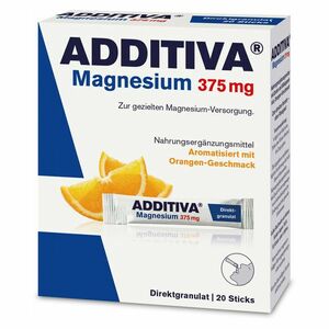 ADDITIVA Magnesium 375 mg direct pomaranč 20 vreciek vyobraziť