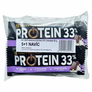 GO ON Proteínové tyčinky 33% čokoláda 5+1 kus ZADARMO vyobraziť