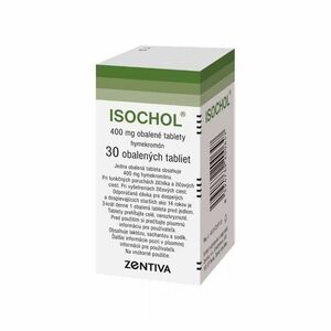 ISOCHOL 400 mg obalené tablety 30 kusov vyobraziť