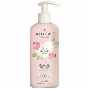 ATTITUDE Detské telové mydlo a šampón (2v1) bez vône Baby leaves 473 ml vyobraziť