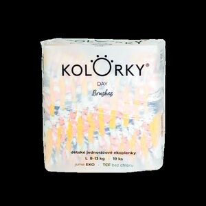 KOLORKY DAY - štetec - L (8-13 kg) jednorázové ekoplienky 19 ks vyobraziť