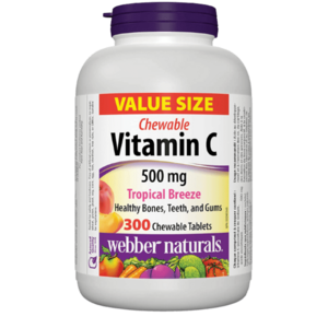 WEBBER NATURALS Vitamín C tropické ovocie 500 mg 300 pastiliek vyobraziť