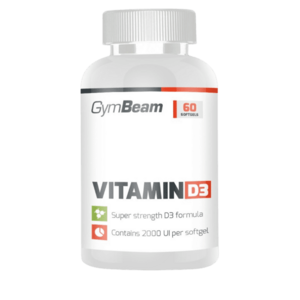 GYMBEAM Vitamin D3 2000 IU, bez príchute, 240 mäkkých kapsúl vyobraziť