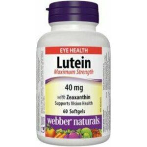 WEBBER NATURALS Luteín 40 mg + Zeaxantín 60 kapsúl vyobraziť