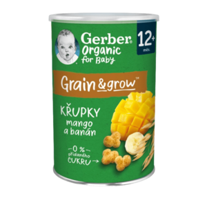 GERBER Organic chrumky s mangom a banánom 35 g vyobraziť