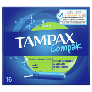 TAMPAX Compak Super s aplikátorom 16 ks vyobraziť