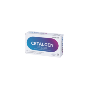 GLENMARK Cetalgen 500 mg/200 mg, 20 tabliet vyobraziť