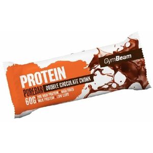 GYMBEAM Protein PureBar double chocolate chunk 60 g vyobraziť