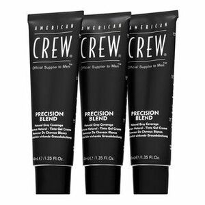 American Crew Precision Blend Natural Gray Coverage farba na vlasy pre mužov Medium Ash 5-6 3 x 40 ml vyobraziť