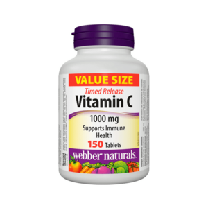 WEBBER NATURALS Vitamín C 1000 mg s postupným uvoľnovaním, 150 tabliet vyobraziť