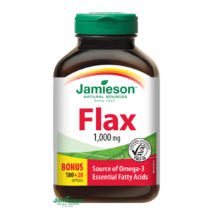JAMIESON Omega-3 Flaxseed Oil 1000 mg 200 kapsúl vyobraziť