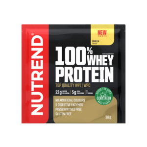 NUTREND 100% Whey Protein Vanilka 30 g vyobraziť