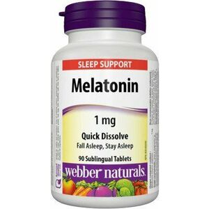 WEBBER NATURALS Melatonin 1 mg pod jazyk, 90 tabliet vyobraziť