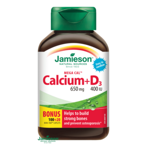 JAMIESON Mega Calcium 650mg s vitamínom D3 400IUE 120 tabliet vyobraziť