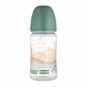 CANPOL BABIES Antikoliková fľaša EasyStart MOUNTAINS, zelená 240 ml vyobraziť