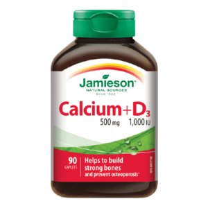 JAMIESON Calcium 500 mg+D3 1000 IU 90 tabliet vyobraziť