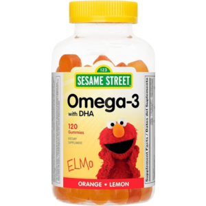 WEBBER NATURALS Sesame Street® Omega-3 + DHA, pre deti, pomaranč a citrón 120 ks vyobraziť
