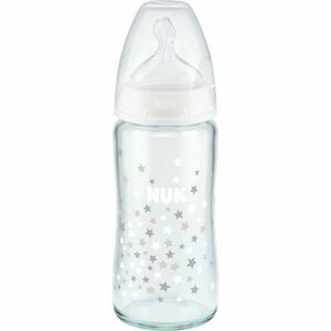 NUK First Choice + 240 ml sklenená dojčenská fľaša s kontrolou teploty 240 ml vyobraziť