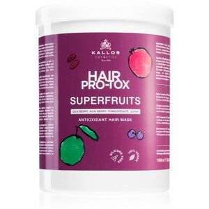 Kallos Hair Pro-Tox Superfruits regeneračná maska pre unavené vlasy bez lesku 1000 ml vyobraziť