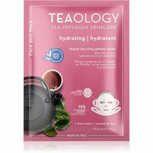 Teaology Face Mask Peach Tea Hyaluronic hydratačná plátienková maska 21 ml vyobraziť