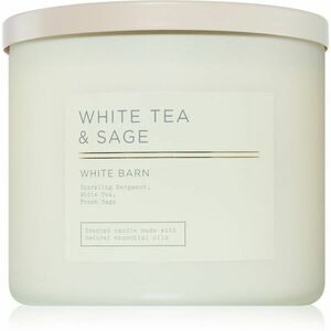 Bath & Body Works White Tea & Sage vonná sviečka 411 g vyobraziť