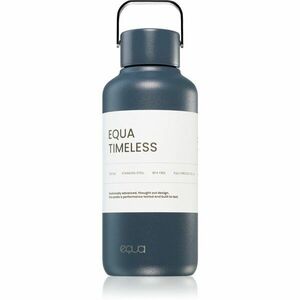 Equa Timeless fľaša na vodu z nehrdzavejúcej ocele malá farba Navy 600 ml vyobraziť