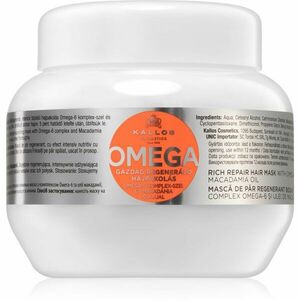 Kallos Omega vyživujúca maska na vlasy s omega-6 komplexom a makadamia olejom 275 ml vyobraziť