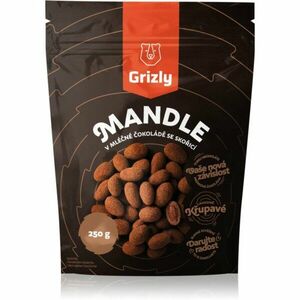 Grizly Mandle v mliečnej čokoláde so škoricou orechy v poleve s čokoládou 250 g vyobraziť