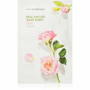 NATURE REPUBLIC Real Nature Rose Mask Sheet revitalizačná plátenná maska 23 ml vyobraziť