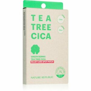 NATURE REPUBLIC Green Derma Tea Tree Cica Relief Care Spot Patch čistiace pleťové náplasti proti akné 60 ks vyobraziť