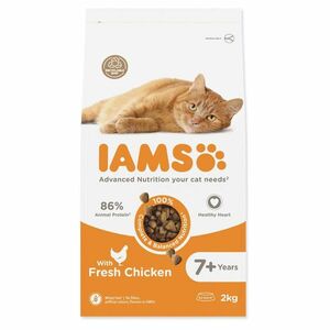 IAMS Cat Senior Chicken granule pre mačky 1 kus, Hmotnosť balenia (g): 2 kg vyobraziť