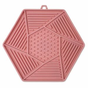 EPIC PET Lick & Snack lízacia podložka hexagon svetlo ružový 17 x 15 cm vyobraziť