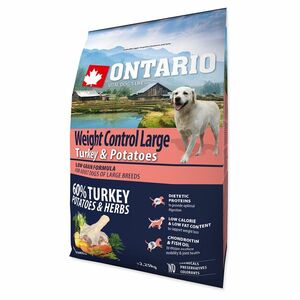 ONTARIO Dog Large Weight control turkey & potatoes granule pre psov 2, 25 kg vyobraziť