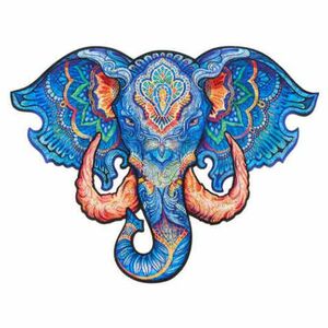 UNIDRAGON Drevené puzzle eternal elephant veľkosť M vyobraziť