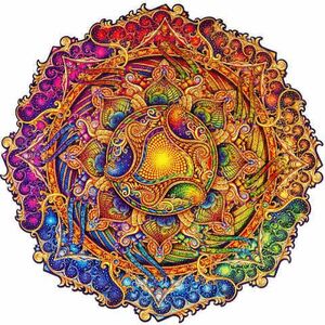 UNIDRAGON Drevené puzzle mandala inexhaustible abundancia veľkosť KS vyobraziť