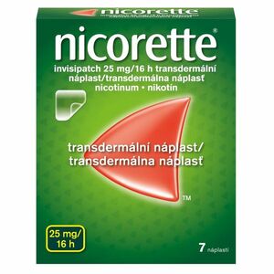 NICORETTE Invisipatch 25 mg/16 h transdermálna náplasť 7 ks vyobraziť