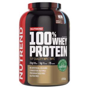 NUTREND 100% Whey proteín čokoláda a kokos 2250 g vyobraziť