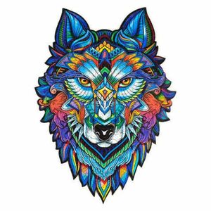 UNIDRAGON Drevené puzzle majestic wolf veľkosť M vyobraziť