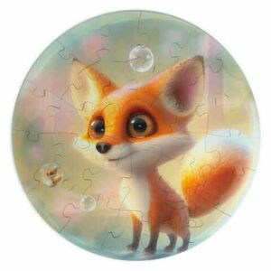 UNIDRAGON Drevené puzzle fox bubblezz vyobraziť