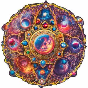 UNIDRAGON Drevené puzzle mandala space dreams veľkosť KS vyobraziť