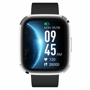 GARETT Smartwatch GRC STYLE Silver Black Inteligentné hodinky vyobraziť