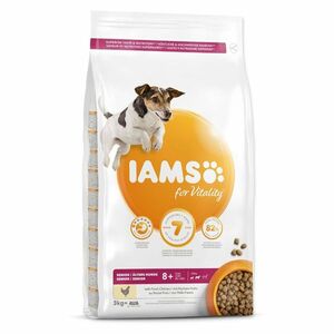 IAMS Dog Senior Small & Medium Chicken granule pre psov 1 kus, Hmotnosť balenia (g): 3 kg vyobraziť