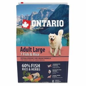 ONTARIO Dog Adult large fish & rice granule pre psov 2, 25 kg vyobraziť