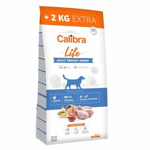 CALIBRA Life Adult Medium Breed Chicken granule pre psov 12 + 2 kg ZADARMO vyobraziť